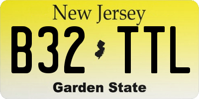 NJ license plate B32TTL