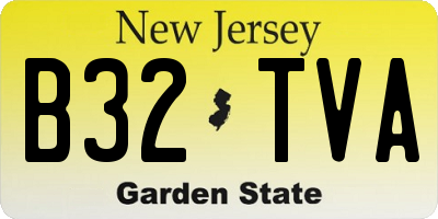 NJ license plate B32TVA