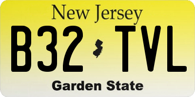 NJ license plate B32TVL