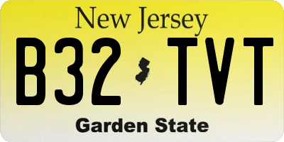 NJ license plate B32TVT