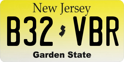 NJ license plate B32VBR