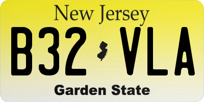 NJ license plate B32VLA