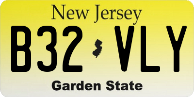 NJ license plate B32VLY