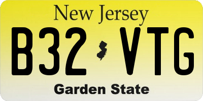 NJ license plate B32VTG