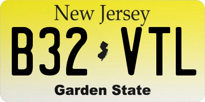 NJ license plate B32VTL