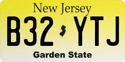 NJ license plate B32YTJ