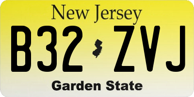 NJ license plate B32ZVJ
