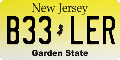 NJ license plate B33LER