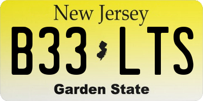 NJ license plate B33LTS