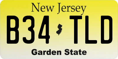NJ license plate B34TLD
