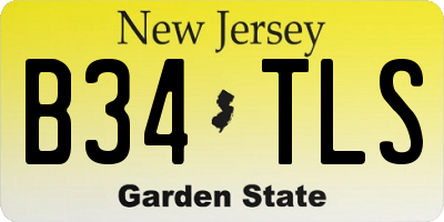 NJ license plate B34TLS