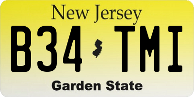 NJ license plate B34TMI