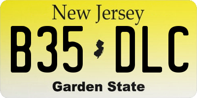 NJ license plate B35DLC