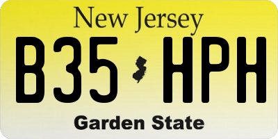 NJ license plate B35HPH