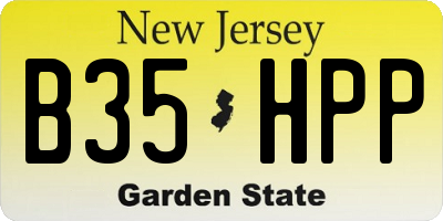 NJ license plate B35HPP
