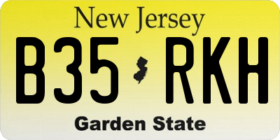 NJ license plate B35RKH