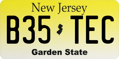 NJ license plate B35TEC