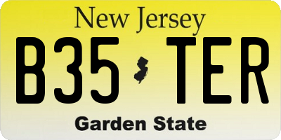 NJ license plate B35TER