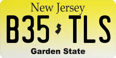 NJ license plate B35TLS