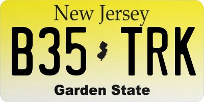 NJ license plate B35TRK