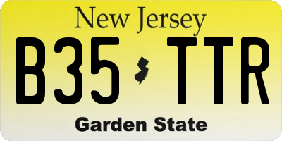 NJ license plate B35TTR