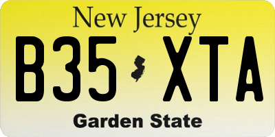 NJ license plate B35XTA