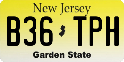 NJ license plate B36TPH