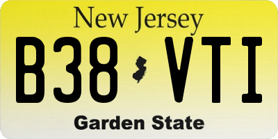 NJ license plate B38VTI