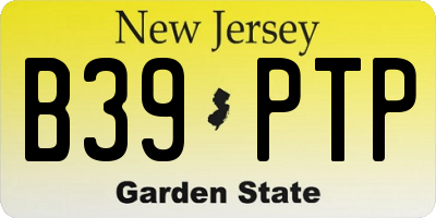 NJ license plate B39PTP