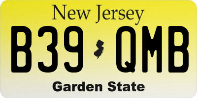 NJ license plate B39QMB