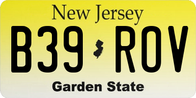 NJ license plate B39ROV