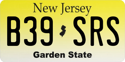 NJ license plate B39SRS