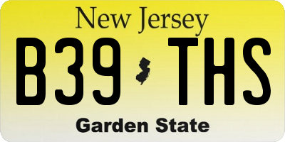 NJ license plate B39THS