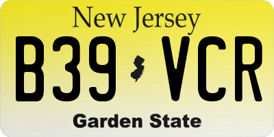 NJ license plate B39VCR