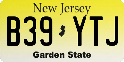 NJ license plate B39YTJ