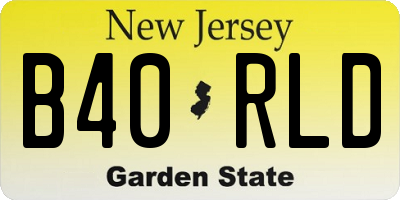 NJ license plate B40RLD