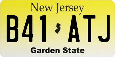NJ license plate B41ATJ