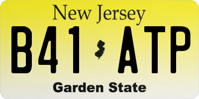 NJ license plate B41ATP