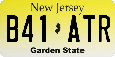 NJ license plate B41ATR