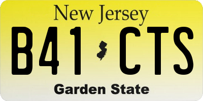 NJ license plate B41CTS