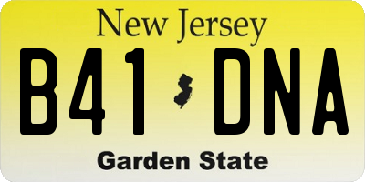 NJ license plate B41DNA