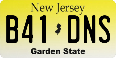 NJ license plate B41DNS