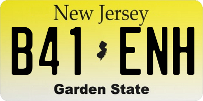 NJ license plate B41ENH