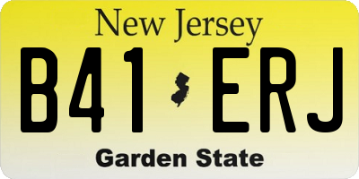 NJ license plate B41ERJ