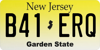 NJ license plate B41ERQ