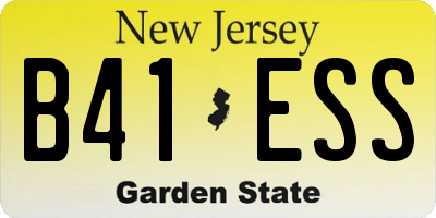 NJ license plate B41ESS