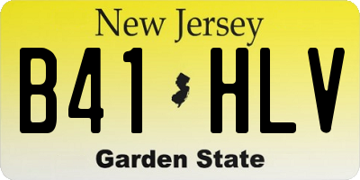 NJ license plate B41HLV