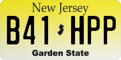 NJ license plate B41HPP