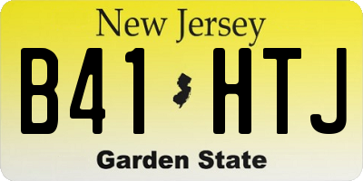 NJ license plate B41HTJ