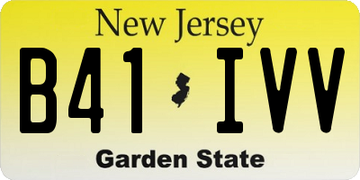 NJ license plate B41IVV
